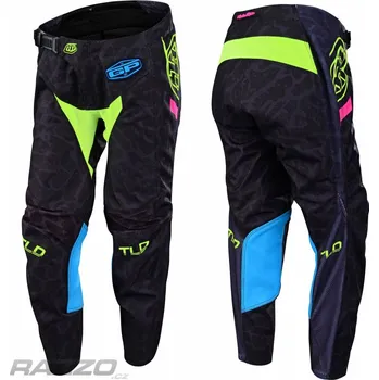 Chlapecké kalhoty Dětské kalhoty TroyLeeDesigns GP Pant Youth Fractura Black Flo Yellow 2022 Kids 26