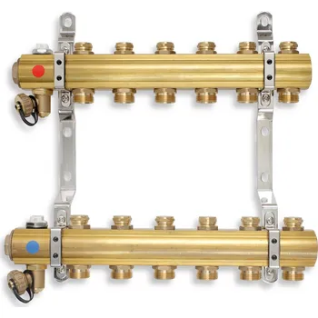 rozdělovač topení Novaservis, Rozdělovač s regulačními a mechanickými ventily 10 okruhů, RO10S