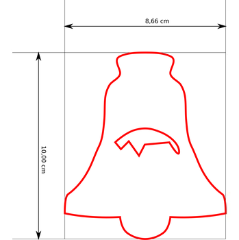 Vykrajovátko Naše Vykrajovátko Zvonek Vykrajovátko