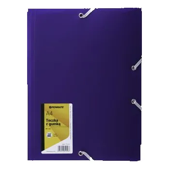 Set školních potřeb Teczka z gumką A4 PP-101 Penmate fioletowa (PL)