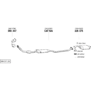 Tlumič výfuku zadní tlumič výfuku Bosal 228-075