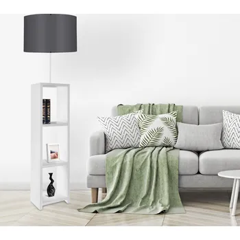 Stojací lampa Stojací lampa AYD 140 cm bílo-šedá