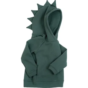 Dětská deka Mimilove Dětská mikina dino Vel. 12-24 měsíců Tmavě zelená