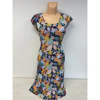 Dámské šaty dámské šaty, Barva Oranžová, Velikost XXXL 54, Materiál 96% Viskoza 4% Lycra