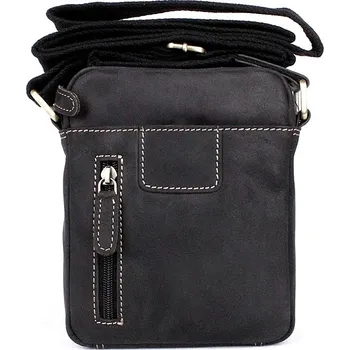 HGL (Německo) Malá pánská kožená crossbody taška HGL no. 621 černá