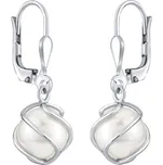 Stříbrné náušnice se Swarovski® Perlou SILVEGOBP31644