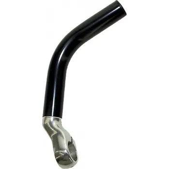 Rohy na řídítka Rohy KALIN AL s kloubem dlouhé černo-stříbrné