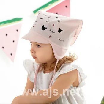 Šátek Dívčí šátek s kšiltem a zavazováním AJS