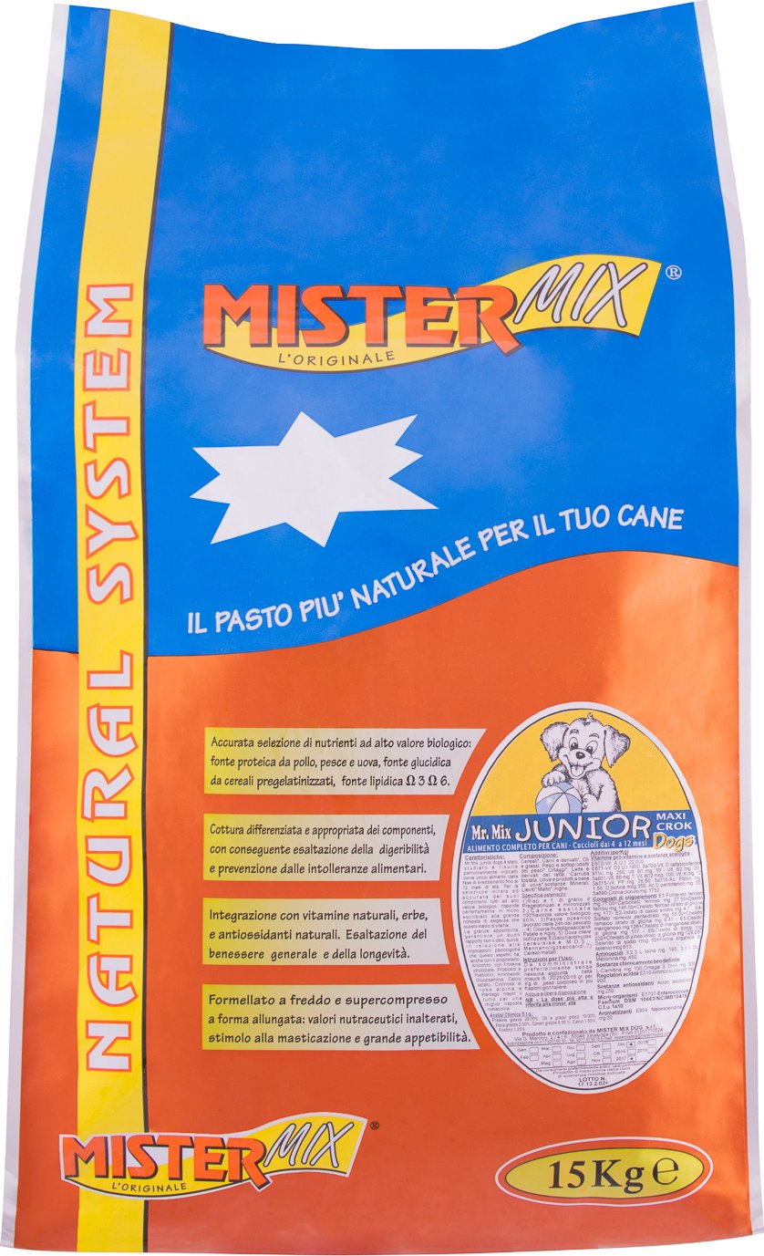 Mister Mix Dog JUNIOR Dogs Hmotnost: 15 kg