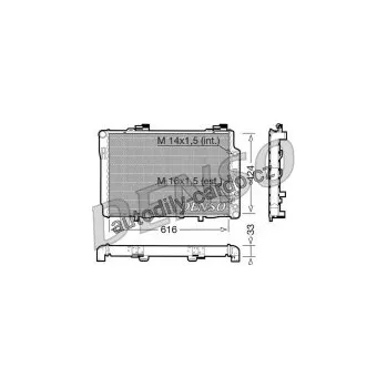 Chladič motoru Chladič motoru DENSO (DE DRM17071)