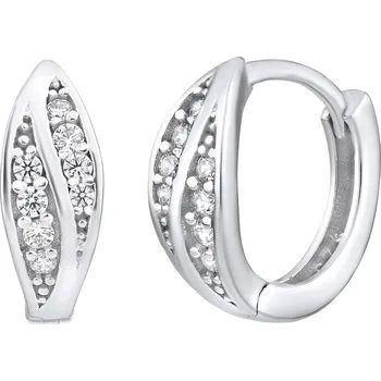 Náušnice Stříbrné náušnice kruhy CHARISMA QRE472