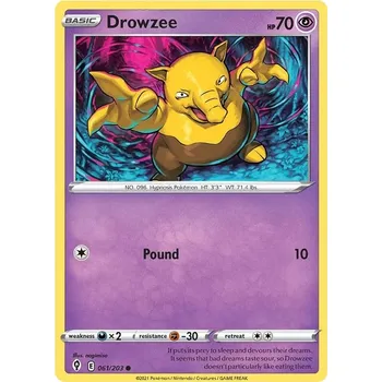 Sběratelská karetní hra Drowzee 061/203 - Evolving Skies Typ karty: Non-Holo