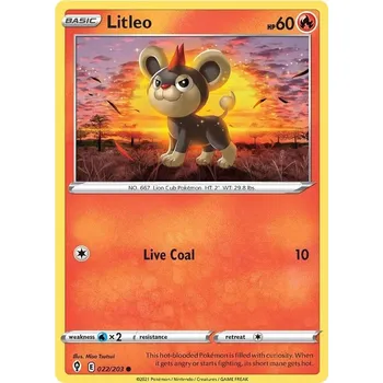 Karetní hra Litleo 022/203 - Evolving Skies Typ karty: Non-Holo