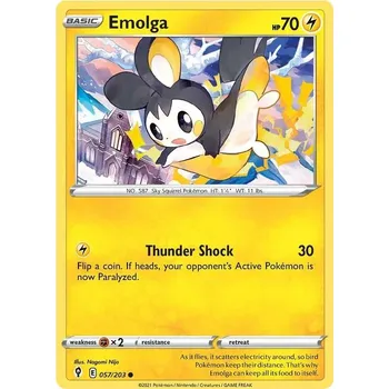 Karetní hra Emolga 057/203 - Evolving Skies Typ karty: Non-Holo