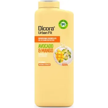 Koupelová kosmetika Dicora Urban Fit Vitamin E Mango&Avocado sprchový gel mango a avok.olej 400 ml