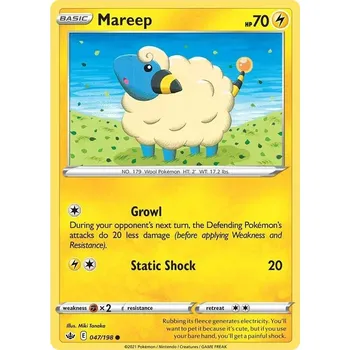 Sběratelská karetní hra Mareep 047/198 - Chilling Reign Typ karty: Non-Holo