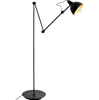 Stojací lampa Nordic Design Černá kovová stojací lampa Cobain 170 cm