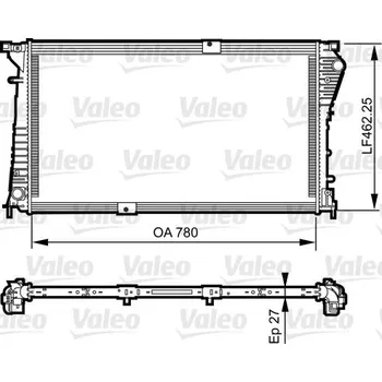 Chladič motoru Chladič, chlazení motoru VALEO 734931