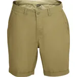 Nax Vacon Pánské lněné šortky MPAX606 mosstone 52