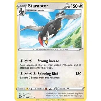 Karetní hra Staraptor - 119/172 - Brilliant Stars Typ karty: Non-Holo