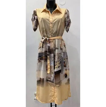 Dámské šaty AST DESIGN- ŠATY LETNÍ KOŠILOVÉ - MĚSTO 34