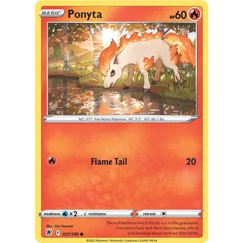 Sběratelská karetní hra Ponyta 021/189 - Astral Radiance Typ karty: Non-Holo