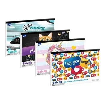 MFP Skicák různé motivy A3