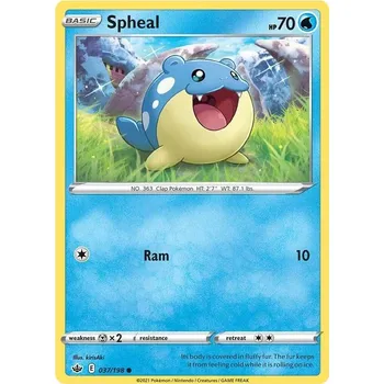 Sběratelská karetní hra Spheal 037/198 - Chilling Reign Typ karty: Non-Holo