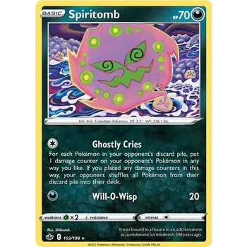 Sběratelská karetní hra Spiritomb 103/198 - Chilling Reign Typ karty: Non-Holo