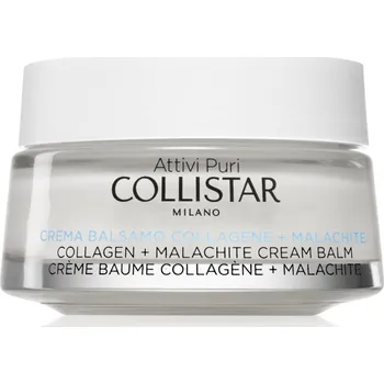 Pleťový krém Collistar Attivi Puri Collagen Malachite Cream Balm hydratační krém proti stárnutí s kolagenem 50 ml