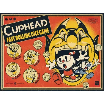 Desková hra USAopoly Cuphead Fast Rolling Dice Game