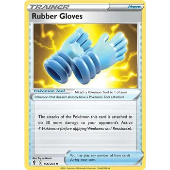 Karetní hra Rubber Gloves 156/203 - Evolving Skies Typ karty: Non-Holo