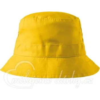 Klobouk Žlutý plátěný klobouk classic