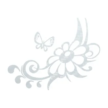 Samolepící dekorace SAMOLEPKA Květina dekor 029 levá (51 - 3D karbon bílý) NA AUTO, NÁLEPKA, FÓLIE, POLEP, TUNING, VLASTNÍ TEXT, TISK, AUTOSAMOLEPKY.cz, POLEPY, OBRÁZEK, LOGO, SAMOLEPKY