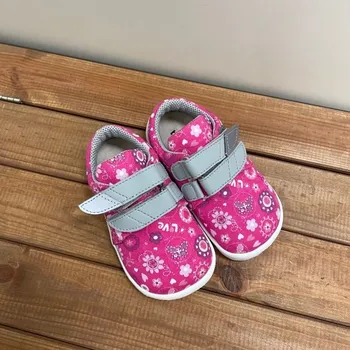 Dívčí bačkory Textilní tenisky Beda - Love, Beda Barefoot Velikost: 25