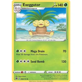 Sběratelská karetní hra Exeggutor - 2/172 - Brilliant Stars Typ karty: Non-Holo