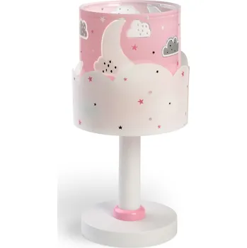 Lampička Dalber 61231S MOON pink - Dětská stolní lampička v růžové barvě + Dárek LED žárovka (Stolní lampička pro děti )