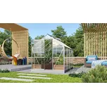 Zahradní skleník VITAVIA VENUS 5000 čiré sklo 3 mm stříbrný + DÁREK