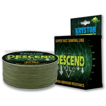 Kryston Descend Potápivá Šňůra Zelená 300 m - 0,27 mm 30 lb