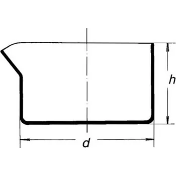 Miska krystalizační s výlevkou, SIMAX, Celkový objem [ml]: 500, Pracovní objem [ml]: 380