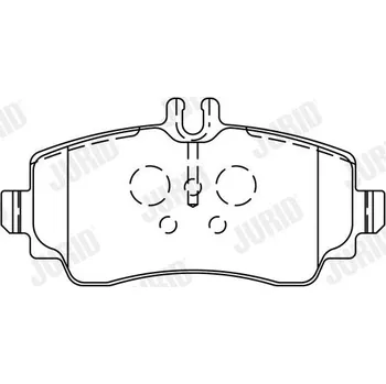 Brzdová destička Sada brzdových destiček, kotoučová brzda JURID 571944J