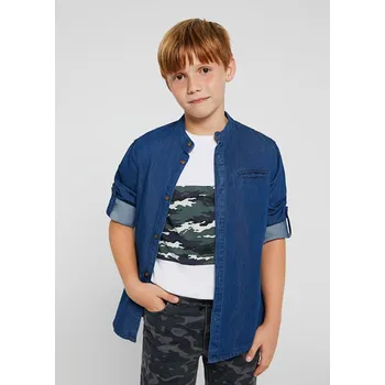 Chlapecká košile Chlapecká džínová košile Mayoral 6118 modrá Rozměr: 160 (14 let)