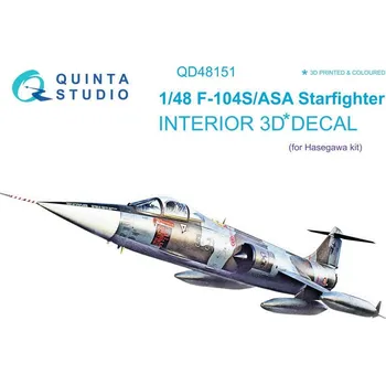 Plastikový model 1/48 F-104S-ASA 3D-Printed & col.Interior (HAS)