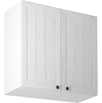 Kuchyňská skříňka Tempo Kondela Horní dvoudveřová skříňka G80, bílá / sosna andersen, PROVANCE