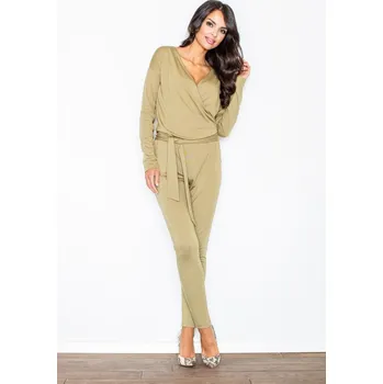 Dámský overall Overal s dlouhým rukávem M413 Olive green Velikost: L