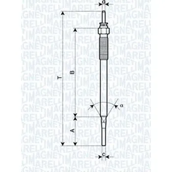 Zapalovací a žhavicí svíčka Žhavící svíčka MAGNETI MARELLI 062900036304