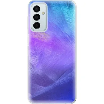 Pouzdro na mobilní telefon Odolné silikonové pouzdro iSaprio - Purple Feathers - Samsung Galaxy M23 5G