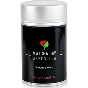 Čaj Japonský zelený čaj Sencha Sakura plechovka, 50 g