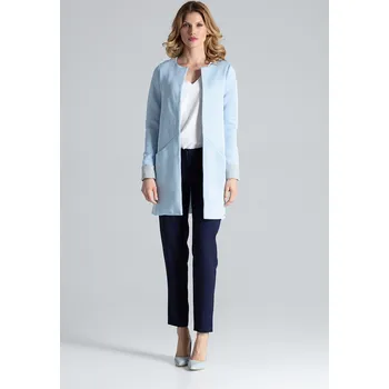 Dámský kabát Modrý lehký kabátek M366 Blue Velikost: S