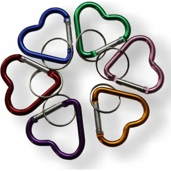 Přívěsek na klíče karabina horolezecká - srdce